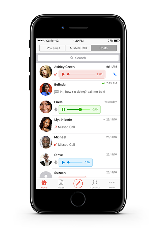 visual voicemail enhanced caller